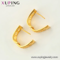 97028 Xuping Fashion 24K chapado en oro de moda traje de Huggie pendientes